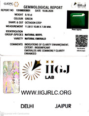 8.18/CT Natural Panna Stone with Govt. Lab Certificate-13108D53931